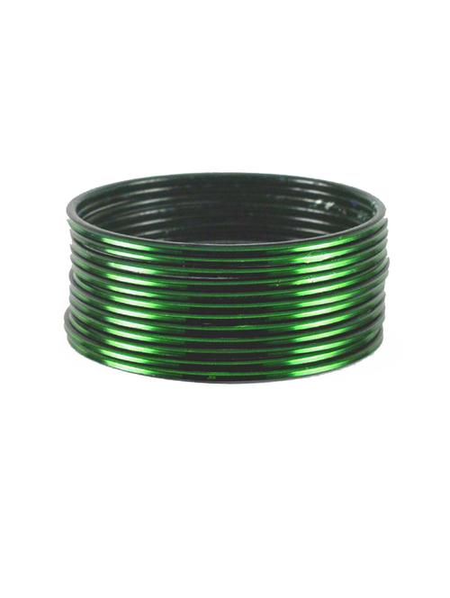 green coloured stone brass bangle - 18768570 - Very Small Image - 1