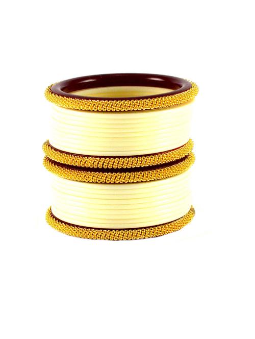 white coloured plain acrylic bangle with extra large size - 18768621 - Very Small Image - 1