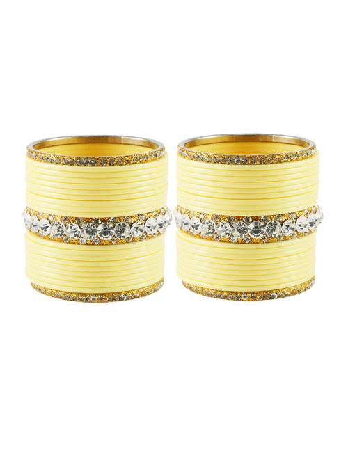 cream stone acrylic-brass bangle with extra large size - 18768714 - Very Small Image - 1