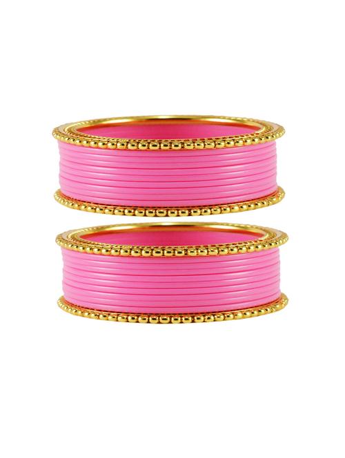 pink plain acrylic-brass bangle with extra large size - 18768723 - Very Small Image - 1