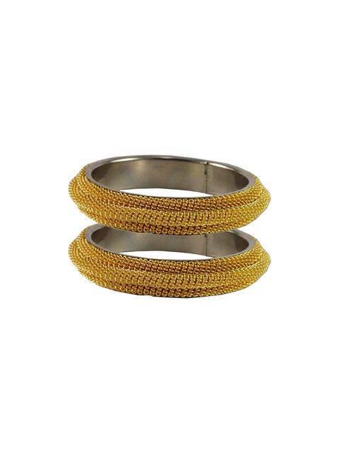 enamel work gold plated kada set - 18769078 - Very Small Image - 1