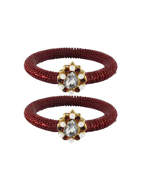 stones work bangle set - 18769109 - Very Small Image - 1