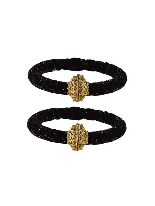 enamel work velvet bangle set - 18769146 - Very Small Image - 1