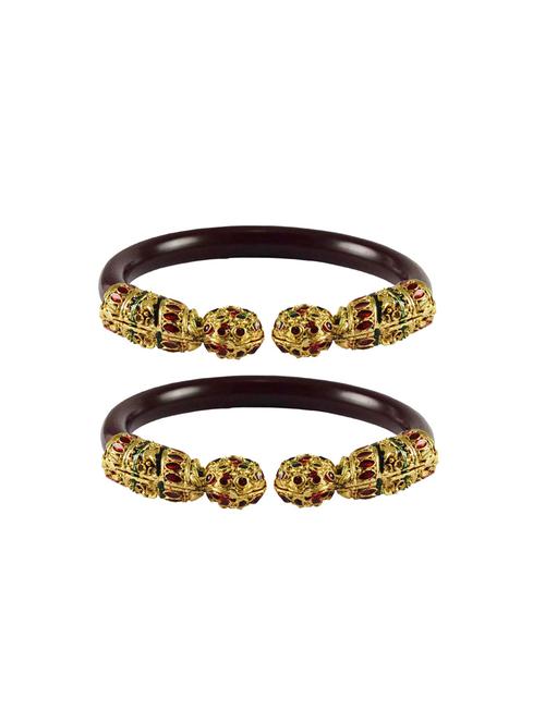 maroon plain acrylic-brass bangle with very extra large size - 18769295 - Very Small Image - 1