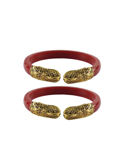 red plain acrylic-brass bangle with very extra large size - 18769314 - Very Small Image - 1