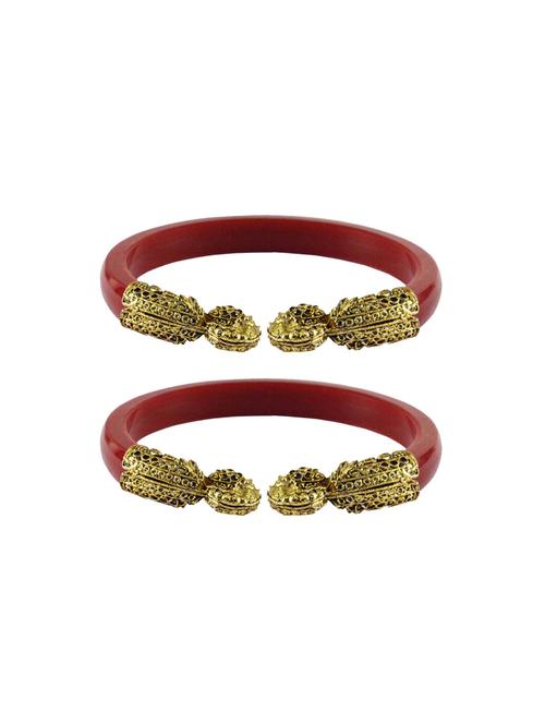 red plain acrylic-brass bangle with very extra large size - 18769315 - Very Small Image - 1