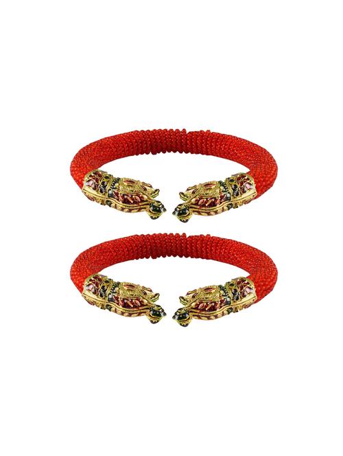 red plain acrylic-brass bangle with very extra large size - 18769342 - Very Small Image - 1