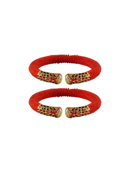 red plain acrylic-brass bangle with very extra large size - 18769344 - Very Small Image - 1