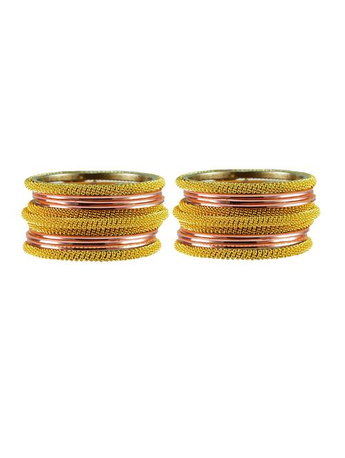 peach plain brass bangle - 18769379 - Very Small Image - 1
