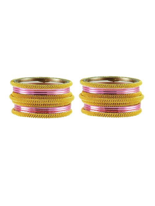 pink plain brass bangle - 18769385 - Very Small Image - 1
