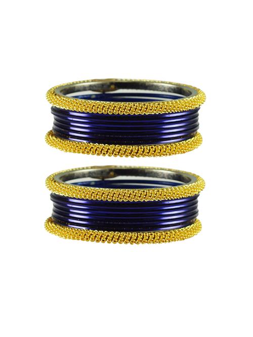 dark blue plain brass bangle - 18769392 - Very Small Image - 1