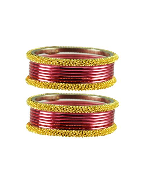 dark pink plain brass bangle - 18769394 - Very Small Image - 1