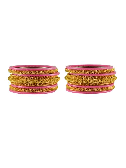 pink plain acrylic-brass bangle with extra large size - 18769421 - Very Small Image - 1