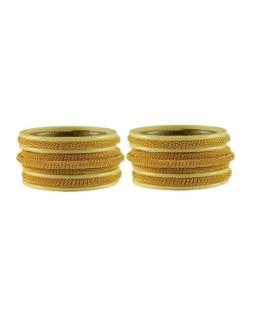 cream plain acrylic-brass bangle with extra large size - 18769442 - Very Small Image - 1