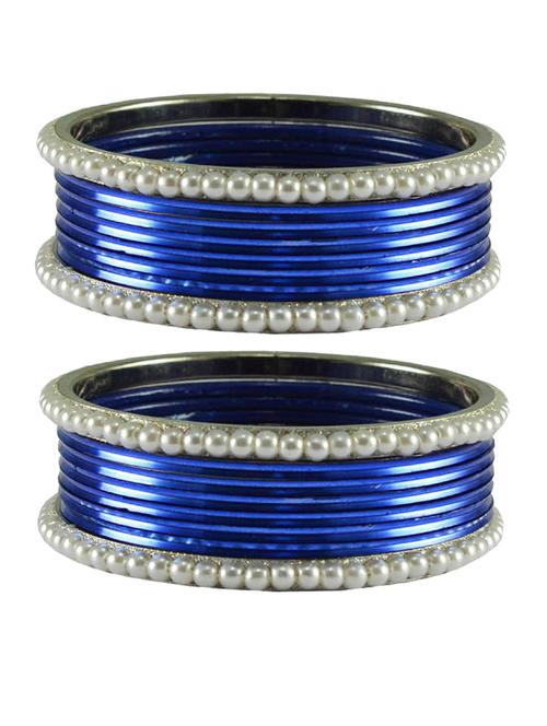 blue moti brass bangle - 18769491 - Very Small Image - 1