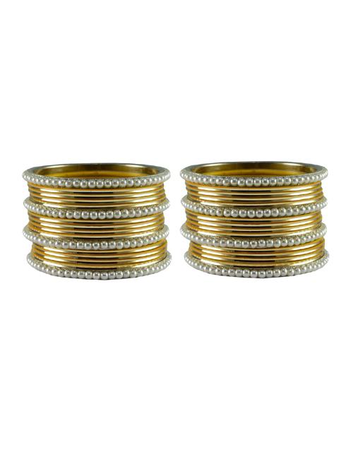 golden moti brass bangle with extra large size - 18769499 - Very Small Image - 1