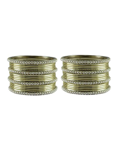 golden moti brass bangle - 18769501 - Very Small Image - 1