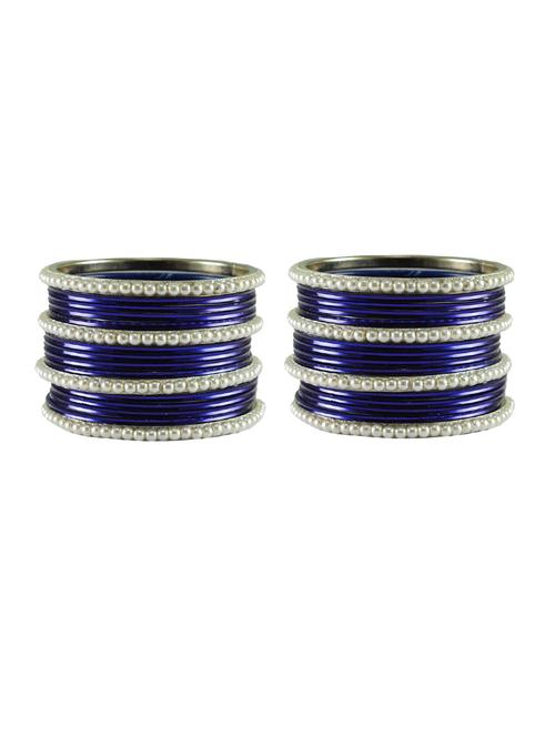 blue moti brass bangle - 18769509 - Very Small Image - 1
