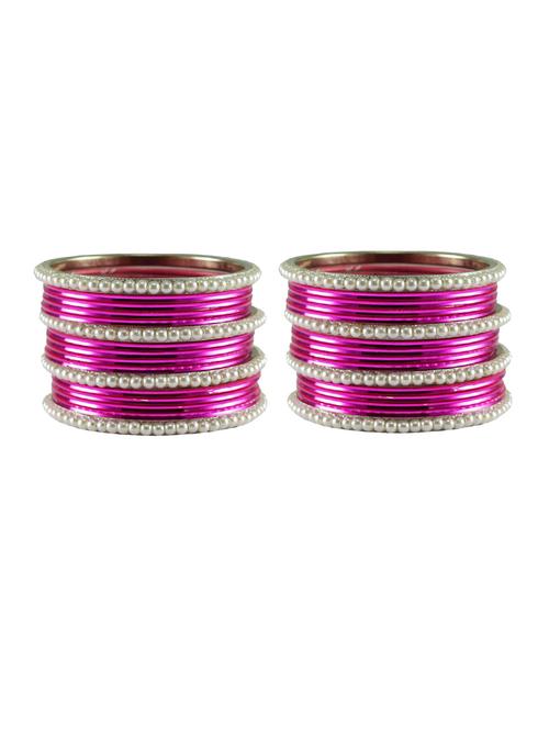 pink moti brass bangle - 18769517 - Very Small Image - 1