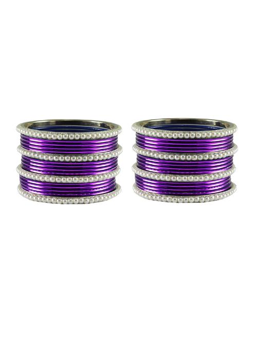 purple moti brass bangle - 18769526 - Very Small Image - 1