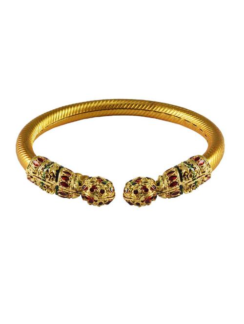 golden plain brass bangle - 18769533 - Very Small Image - 1