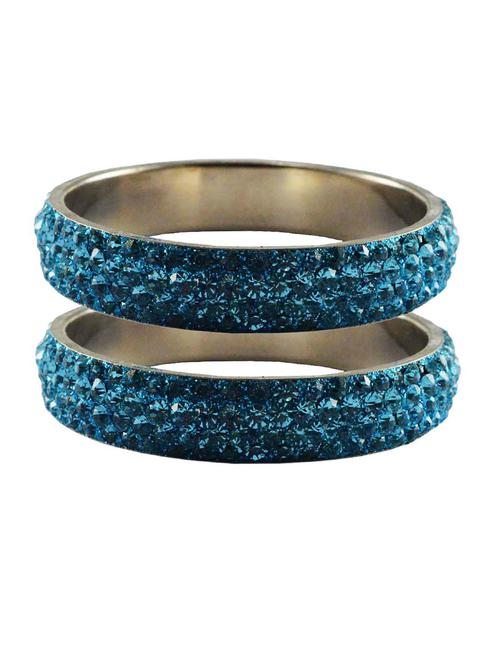 blue stone brass bangle with extra large size - 18769583 - Very Small Image - 1