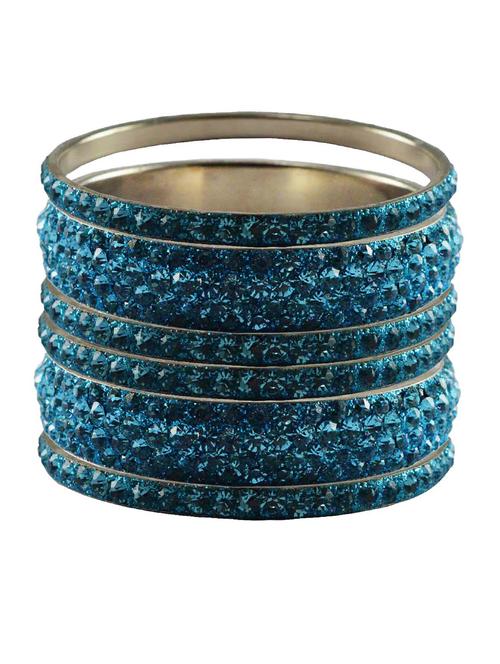 blue stone brass bangle with extra large size - 18769586 - Very Small Image - 1