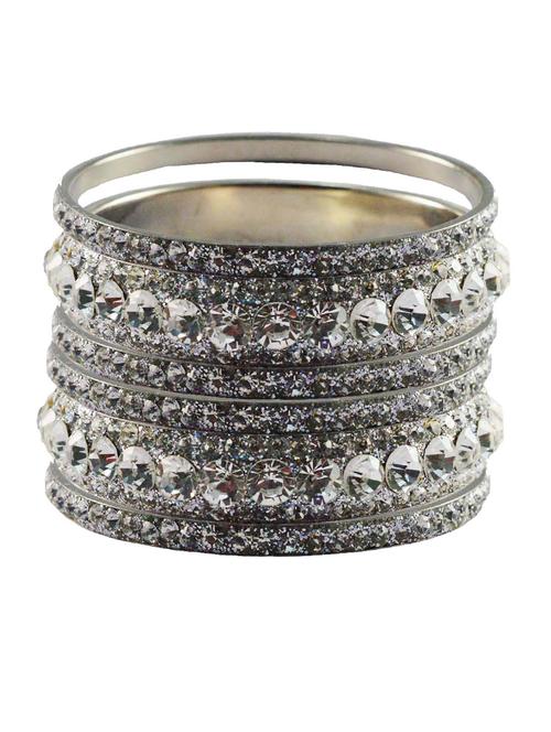 white stone brass bangle with extra large size - 18769591 - Very Small Image - 1