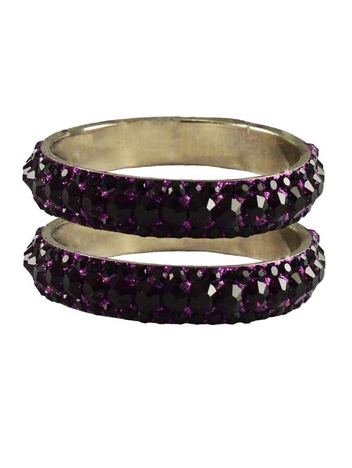 dark rani stone brass bangle with extra large size - 18769613 - Very Small Image - 1