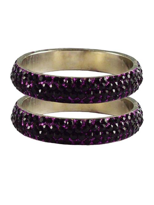 dark rani stone brass bangle with extra large size - 18769614 - Very Small Image - 1