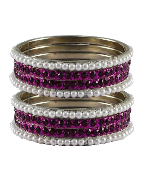 stone studded brass bangles - 18769746 - Very Small Image - 1