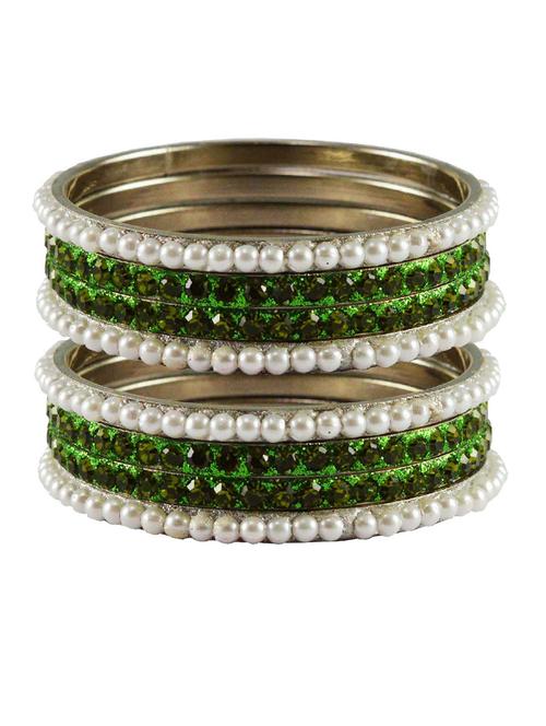 stone studded brass bangles - 18769747 - Very Small Image - 1
