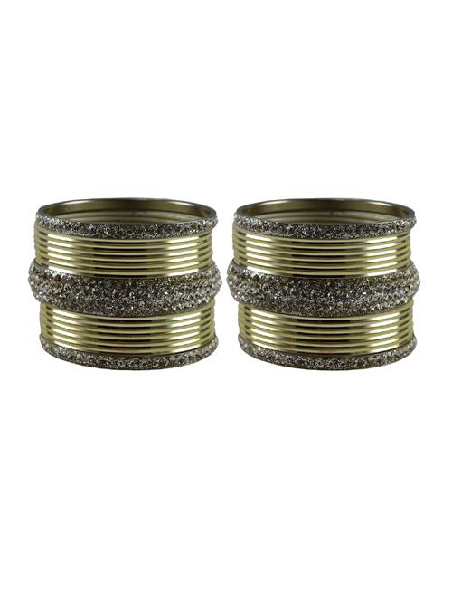 stone studded brass bangles - 18769772 - Very Small Image - 1