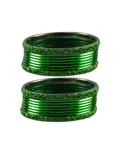 stone studded brass bangles - 18769792 - Very Small Image - 1