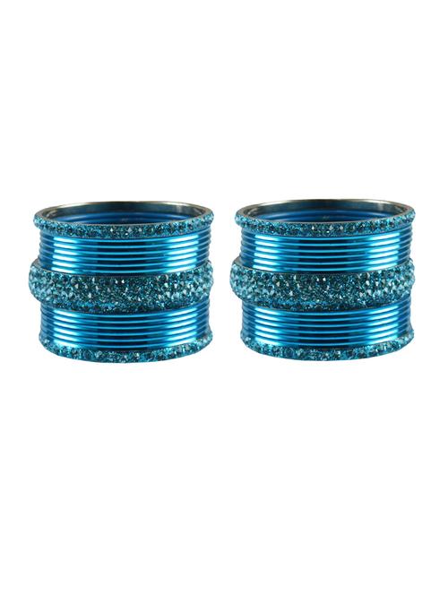 stone studded brass bangles - 18769795 - Very Small Image - 1