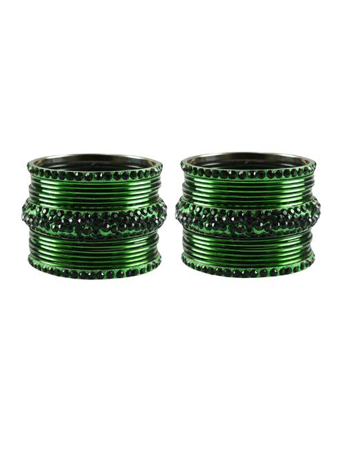 stone studded brass bangles - 18769797 - Very Small Image - 1