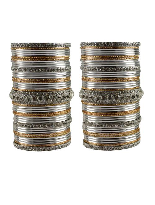 stone studded brass bangles - 18769813 - Very Small Image - 1