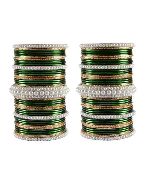 moti studded brass bangles - 18769816 - Very Small Image - 1
