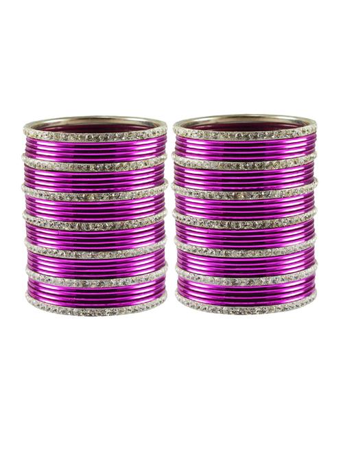 stone studded brass bangles - 18769879 - Very Small Image - 1