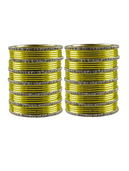 stone studded brass bangles - 18769880 - Very Small Image - 1