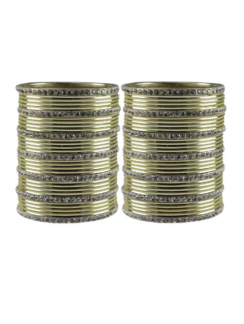 stone studded brass bangles - 18769884 - Very Small Image - 1