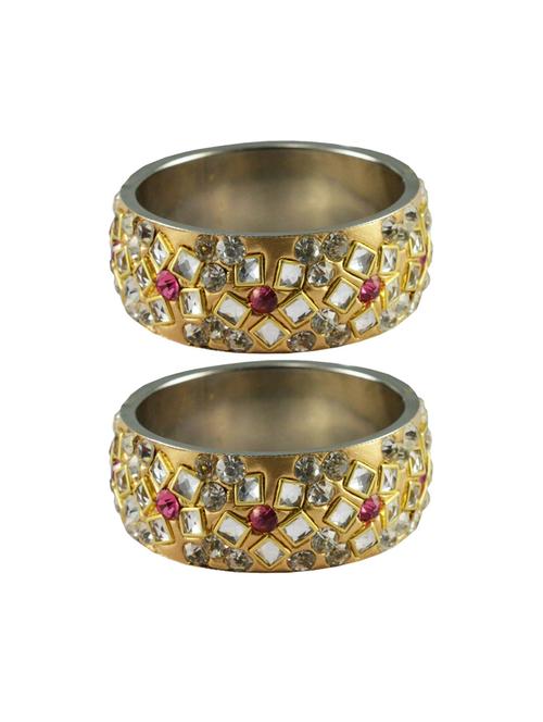 golden stone brass bangle - 18769918 - Very Small Image - 1