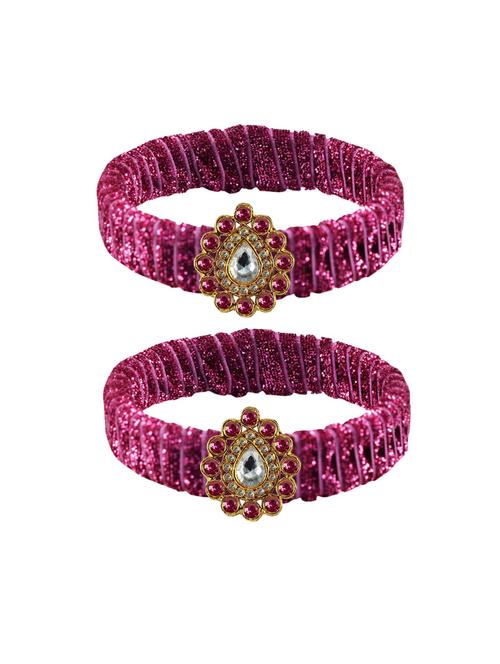 pink stone brass bangle - 18770251 - Very Small Image - 1