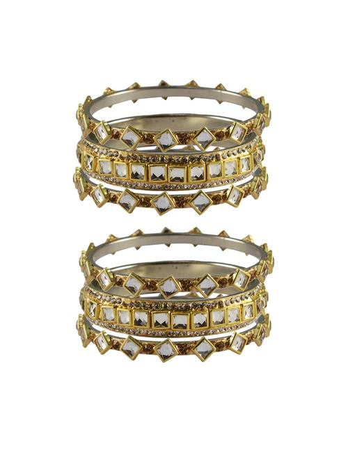 golden stone brass bangle with extra large size - 18770257 - Very Small Image - 1