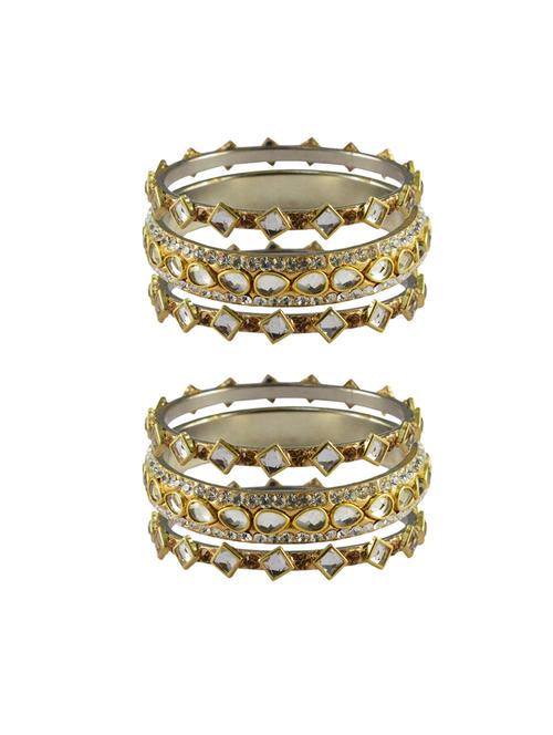 golden stone brass bangle with extra large size - 18770286 - Very Small Image - 1