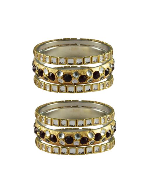golden stone brass bangle with extra large size - 18770299 - Very Small Image - 1