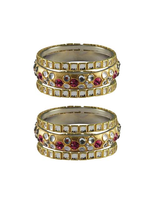 golden stone brass bangle with extra large size - 18770304 - Very Small Image - 1