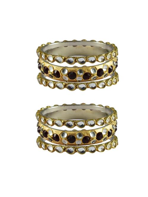 golden stone brass bangle with extra large size - 18770330 - Very Small Image - 1