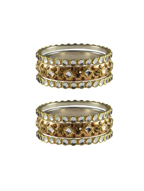 golden stone brass bangle with extra large size - 18770339 - Very Small Image - 1