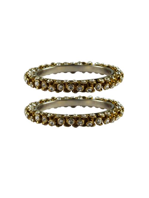 white stone brass bangle - 18770360 - Very Small Image - 1